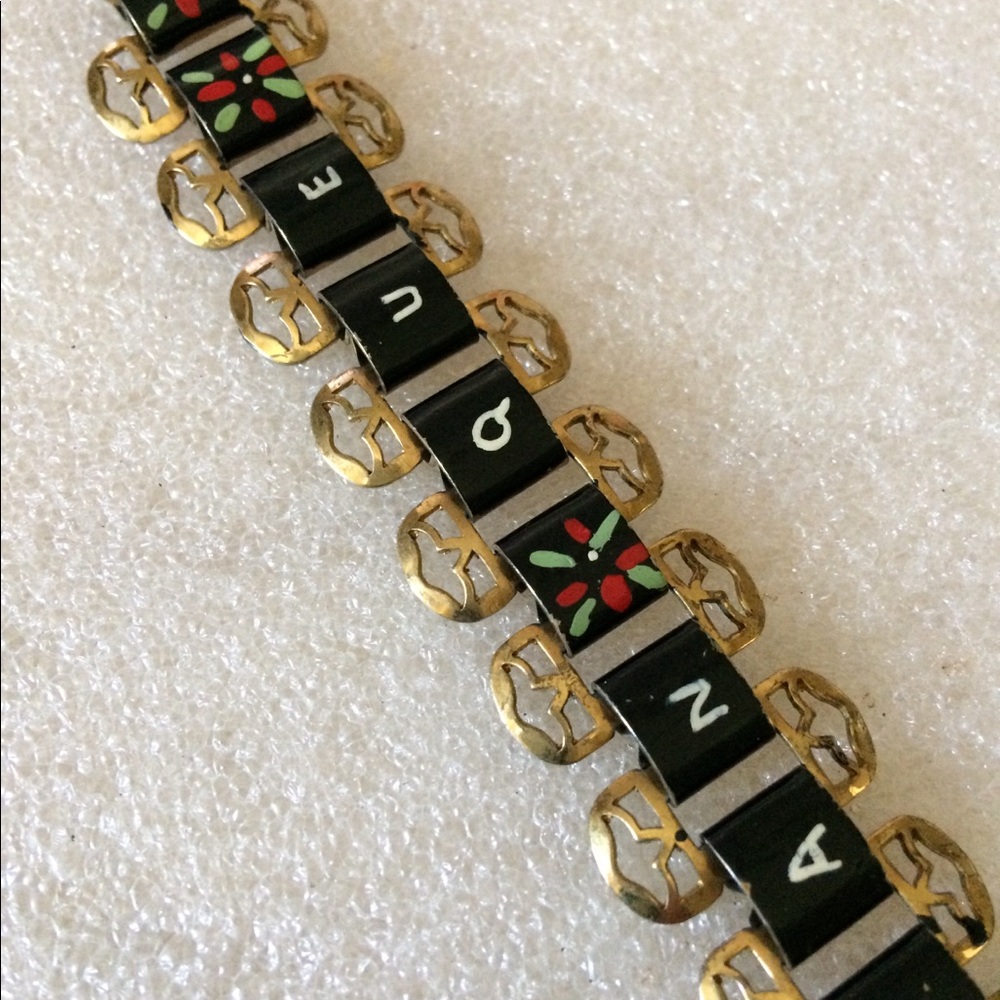 Antique link bracelet